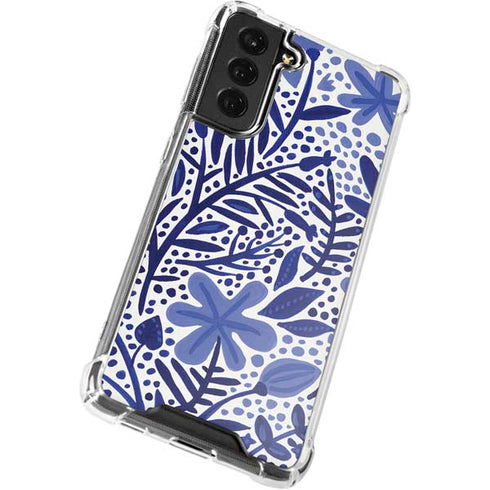 Cat Coq Blue Garden Galaxy S21 FE Clear Case